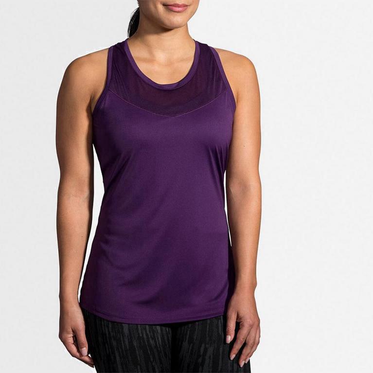 Brooks Stealth Womens Running Tank Top - Purple - Philippines (534682OWX)